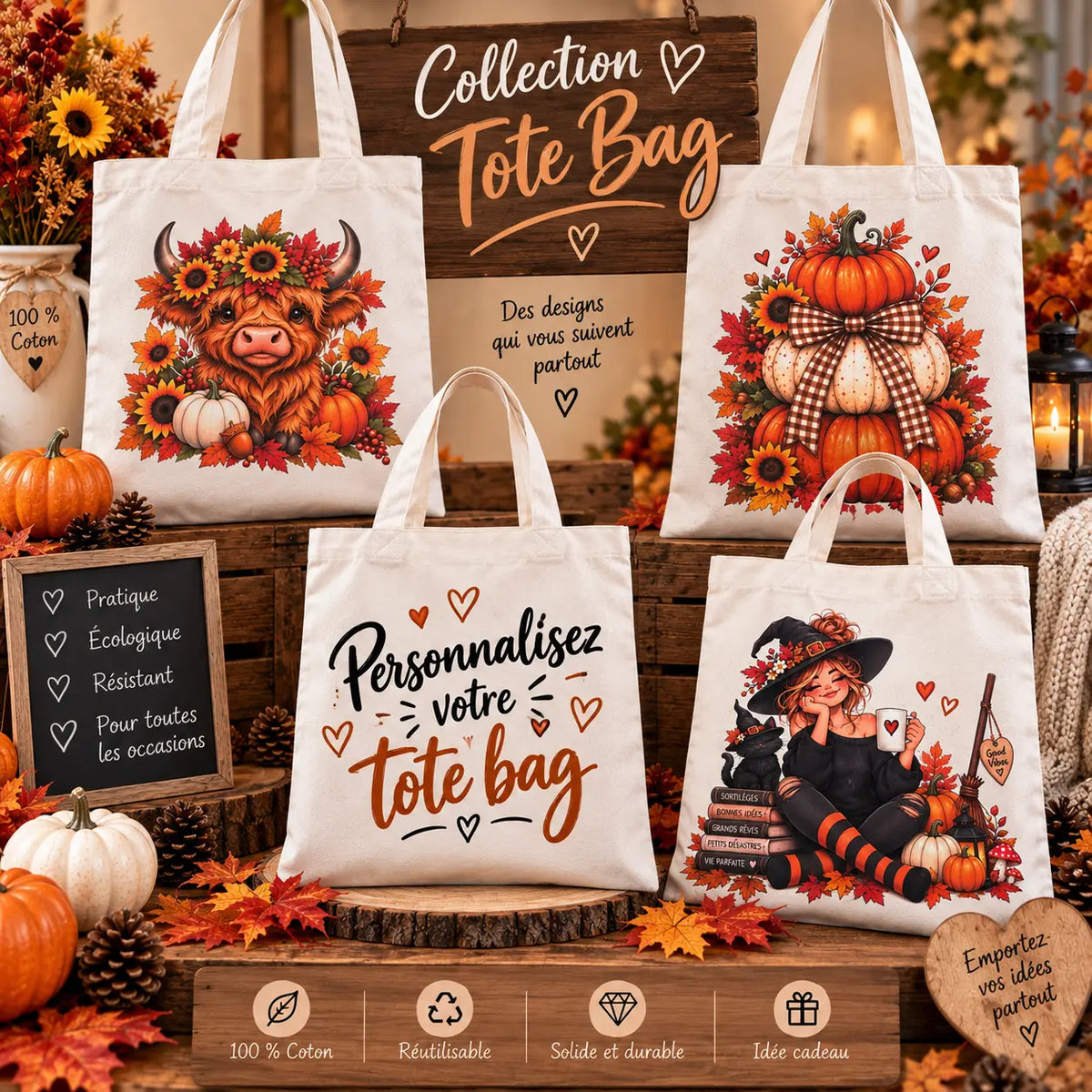 Tote-bag-personnalisé Filament Fou