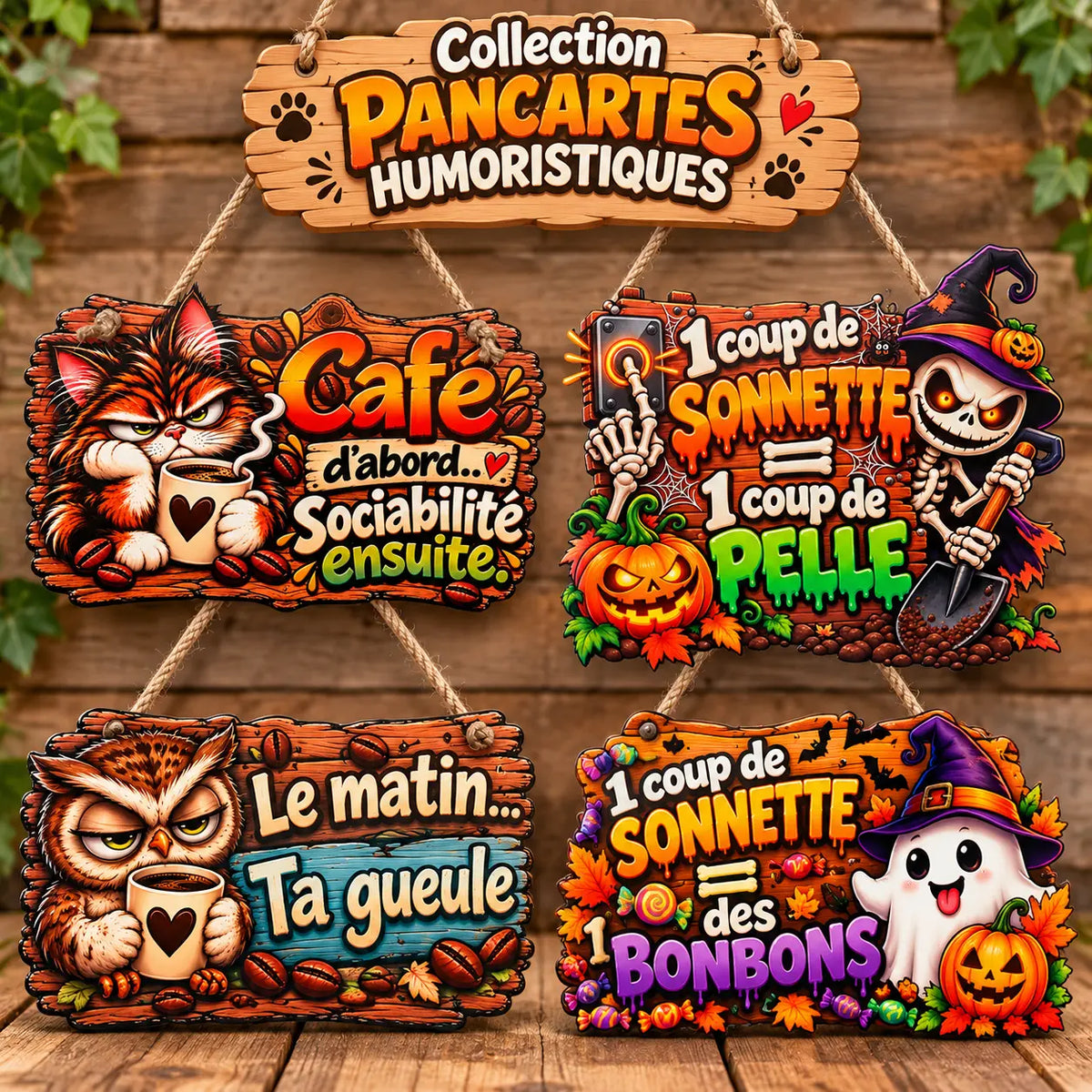 Pancartes-humoristique Filament Fou