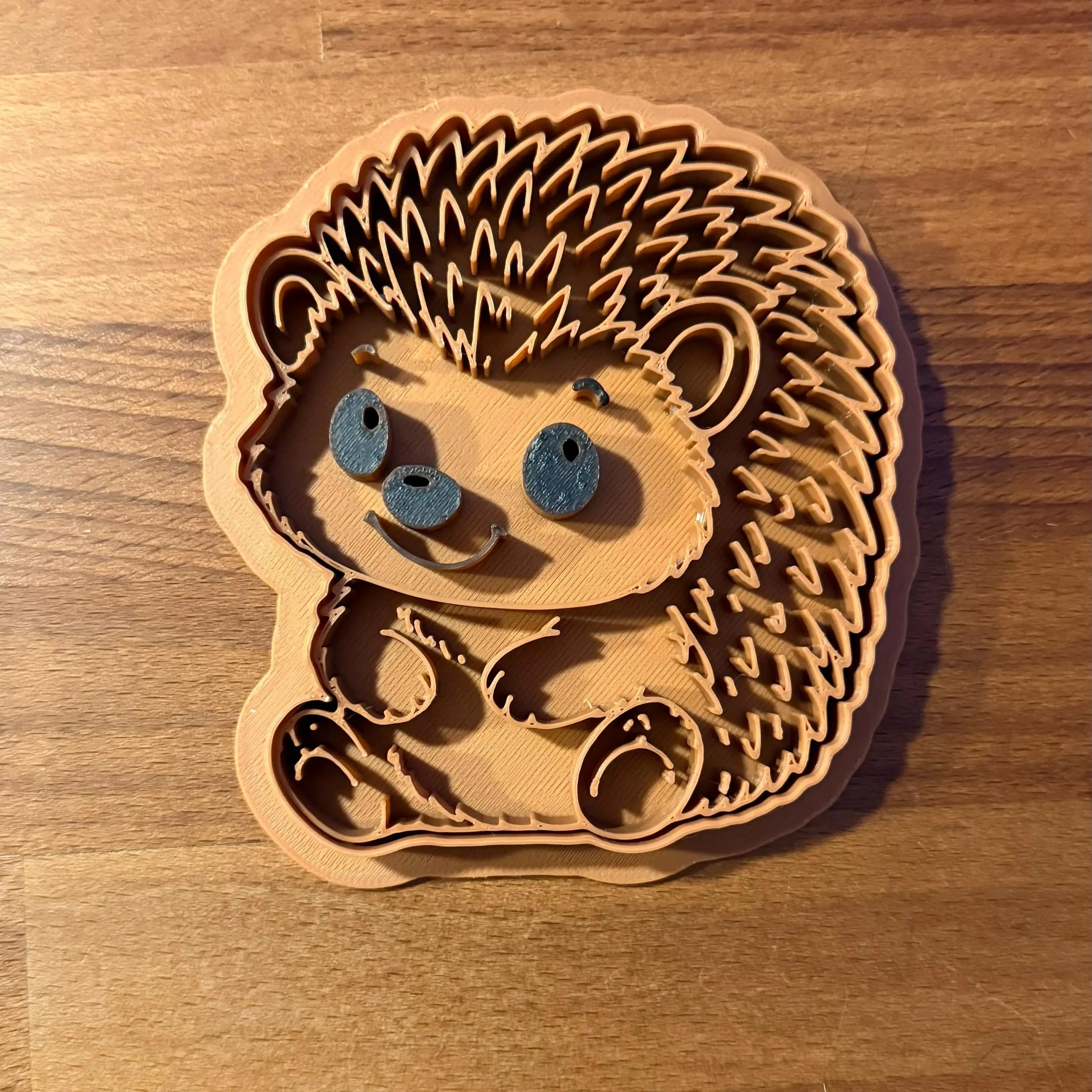 Emporte-pièce hérisson biscuit imprimé en 3D Filament Fou
