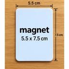 Magnet personnalisé - format 5.5x7.5 cm