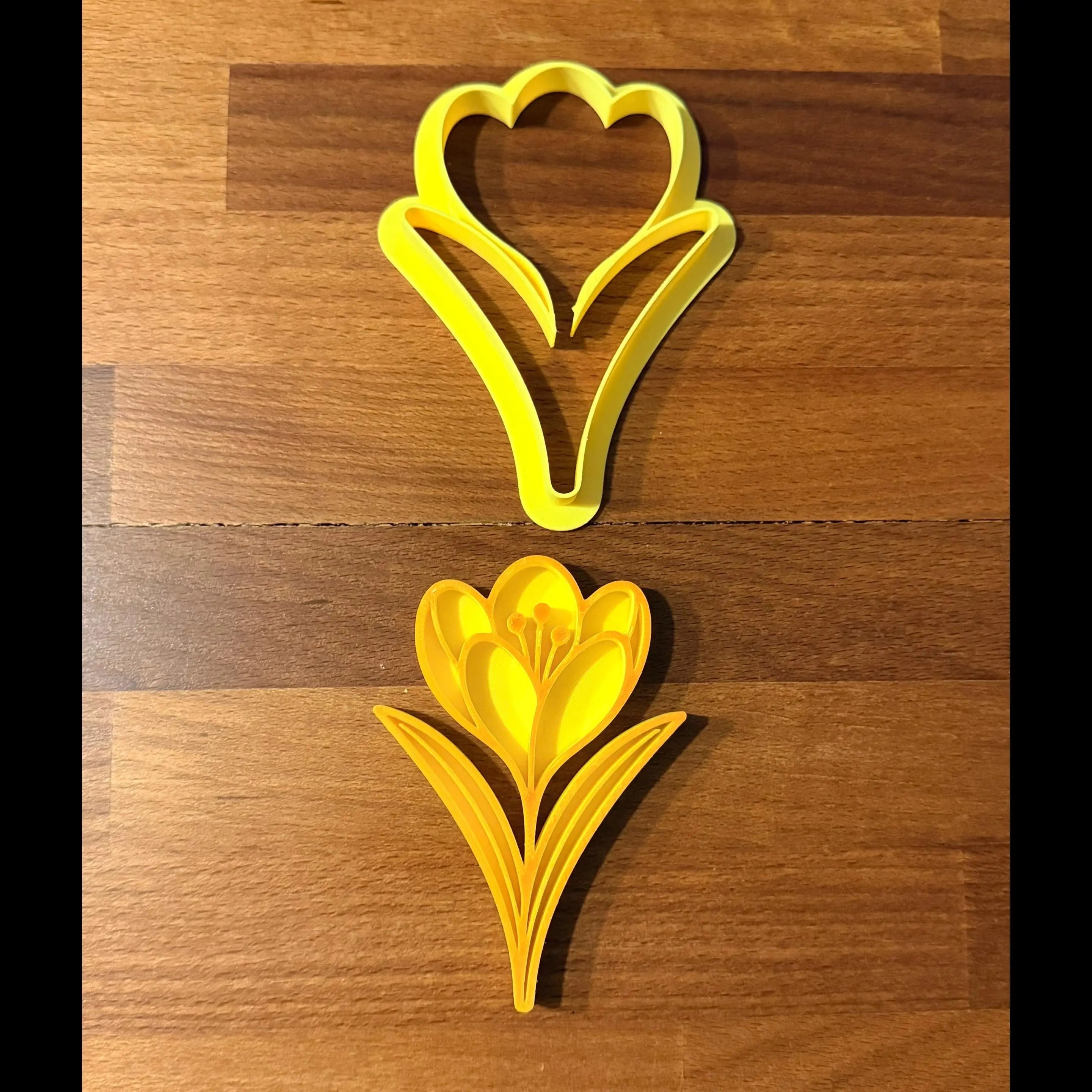 Emporte-pièce crocus biscuit imprimé en 3D Filament Fou