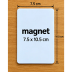 Magnet personnalisé - format 7.5x10.5 cm