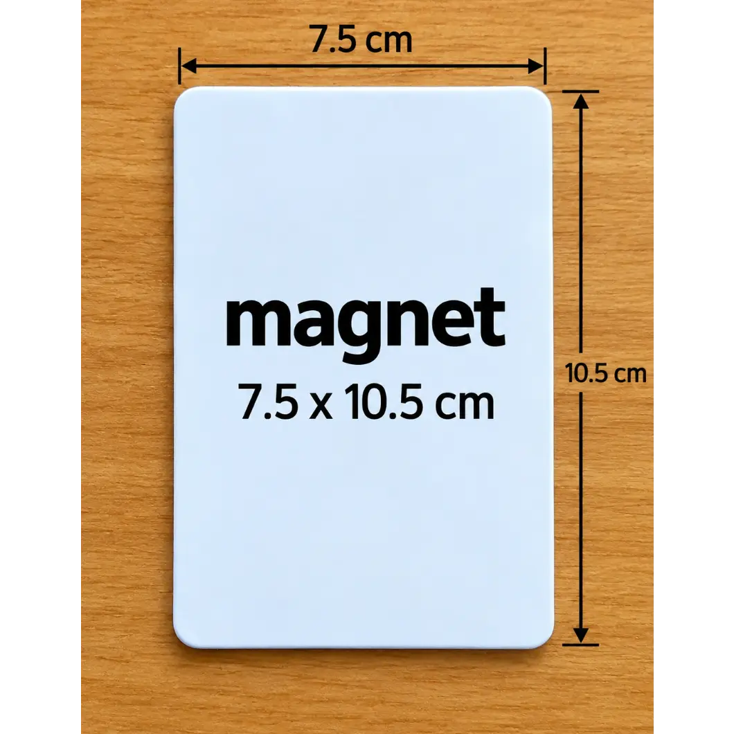 Magnet personnalisé - format 7.5x10.5 cm