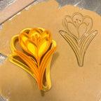 Emporte-pièce crocus - biscuit imprimé en 3D Filament Fou - détail