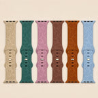 Bracelet Apple Watch silicone à motif - vue générale - Filament Fou