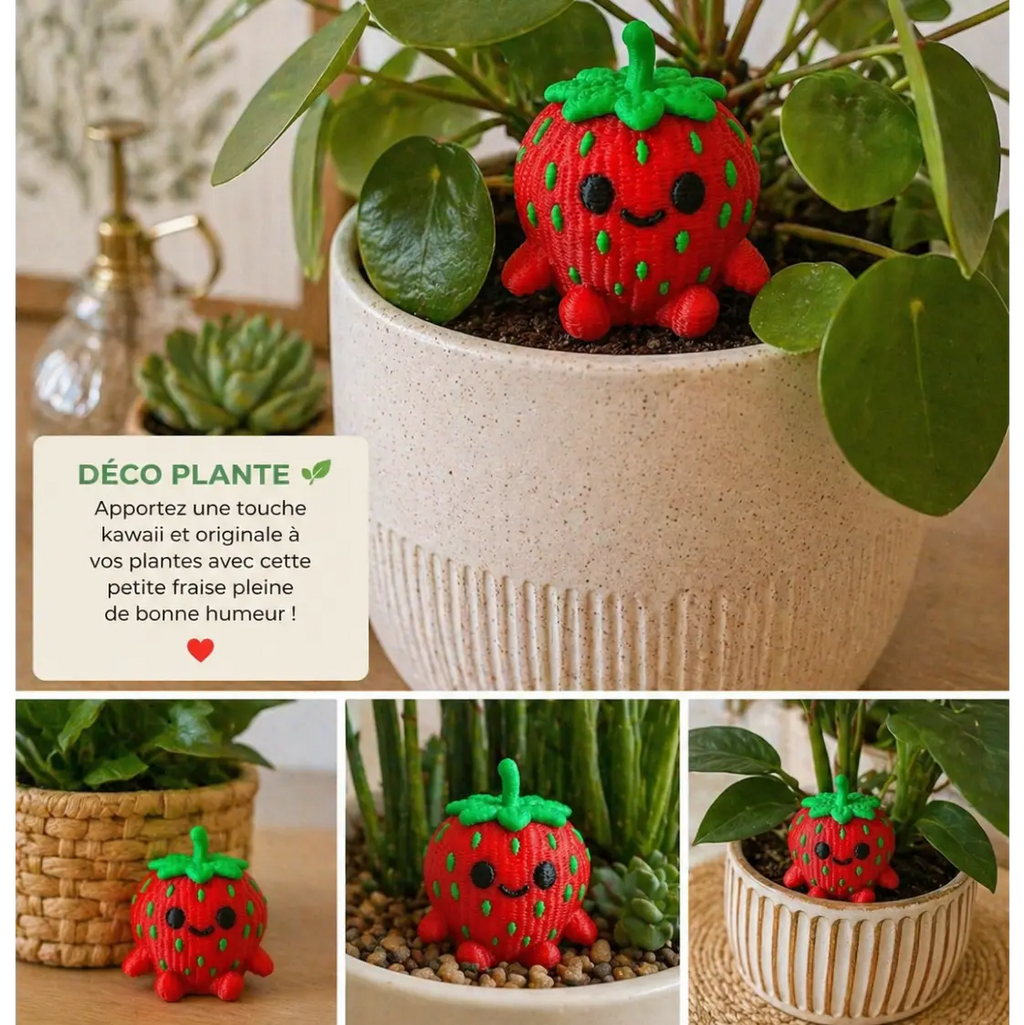 figurine fraise Kawaii