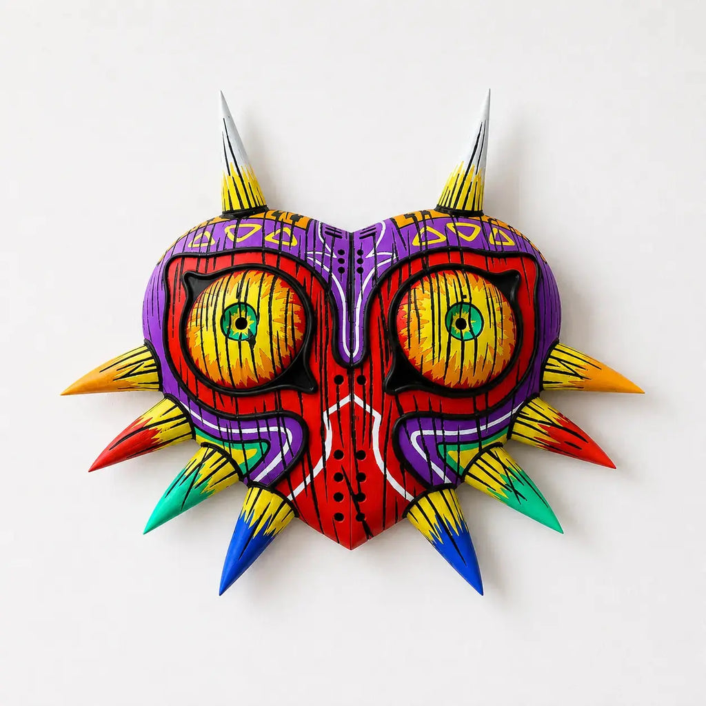 Masque Majora – détail couleurs