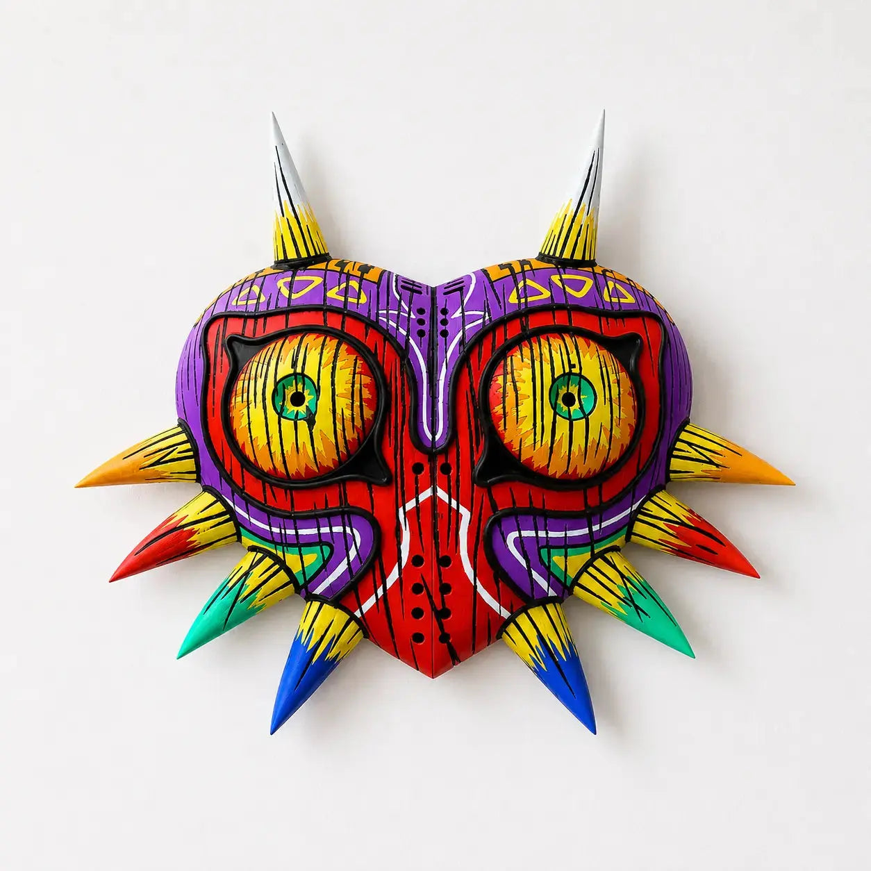 Masque Majora – détail couleurs