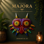 Masque Majora imprimé en 3D – vue de face