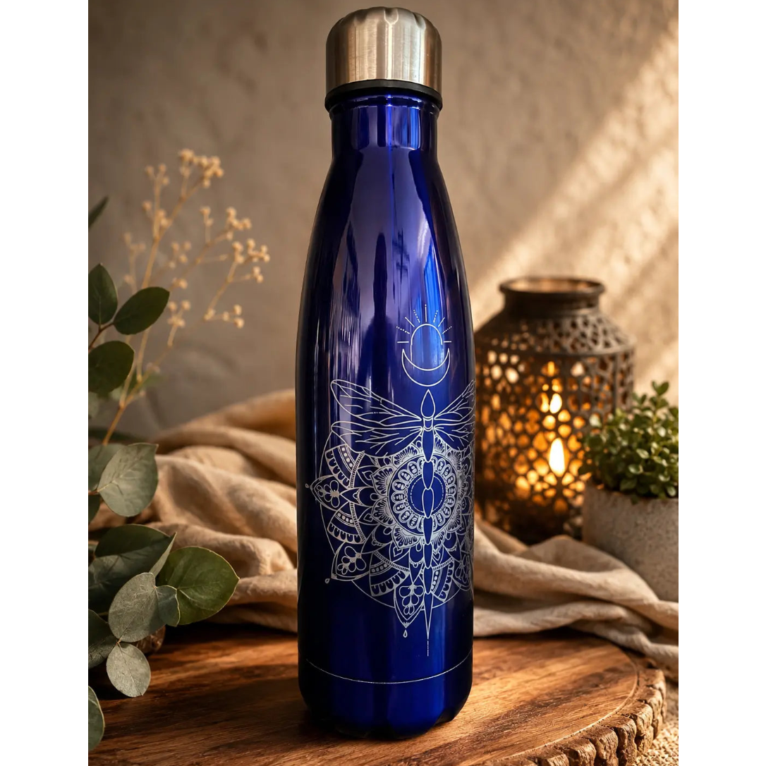 Gourde inoxydable collection Nodalâme couleur bleu nuit - Filament Fou