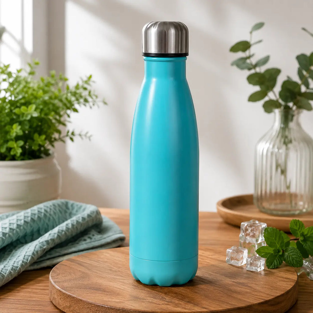 Gourde inox 500ml couleur bleu turquoise