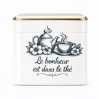 Boîte à thé personnalisée gravée Filament Fou - vue 1