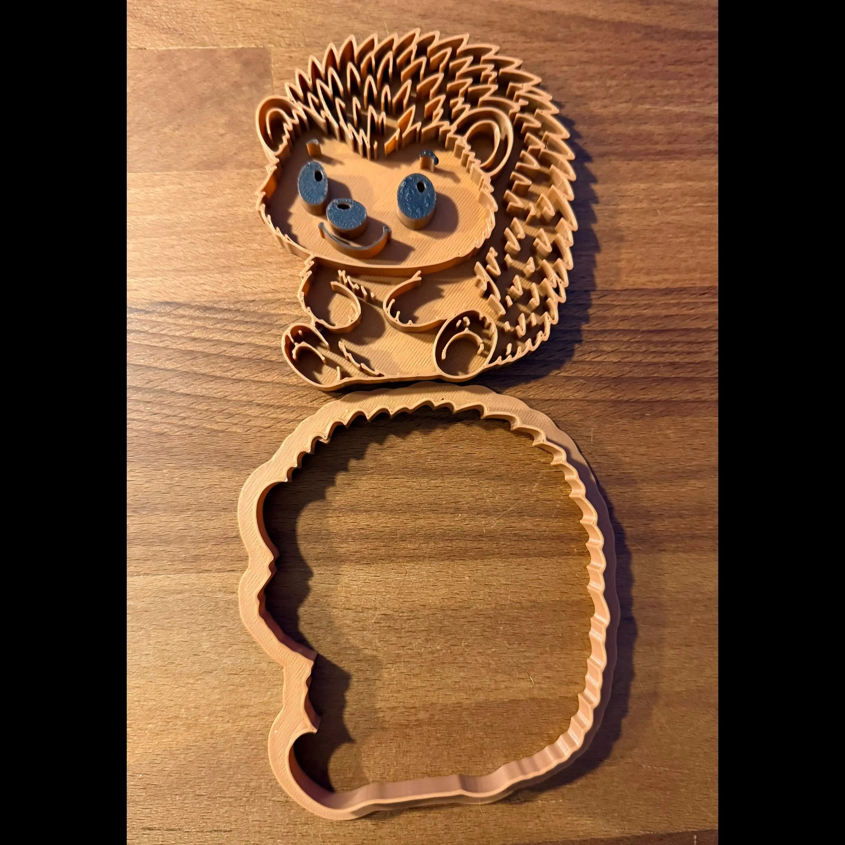 Emporte-pièce hérisson biscuit imprimé en 3D Filament Fou