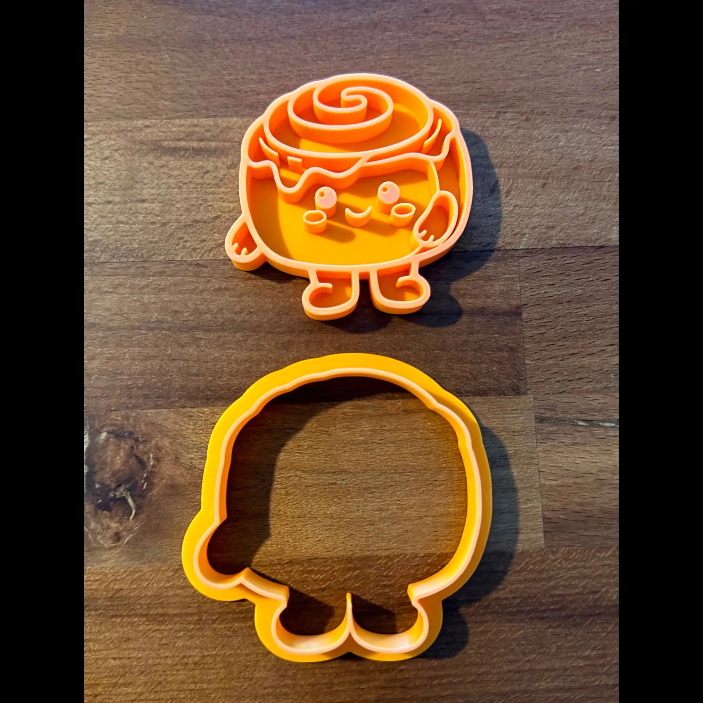 Emporte-pièce Cinna'man imprimé en 3D, vue de détail - Filament Fou