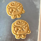 Emporte-pièce Cinna'man imprimé en 3D, biscuit réalisé - Filament Fou