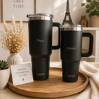 Gourde inox personnalisée couleur noir