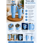 Gourde inox personnalisée présentation