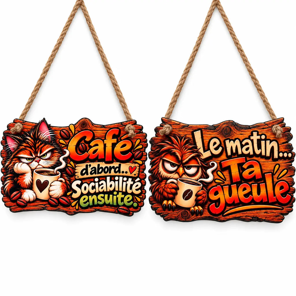 Pancarte décorative humoristique - Filament Fou
