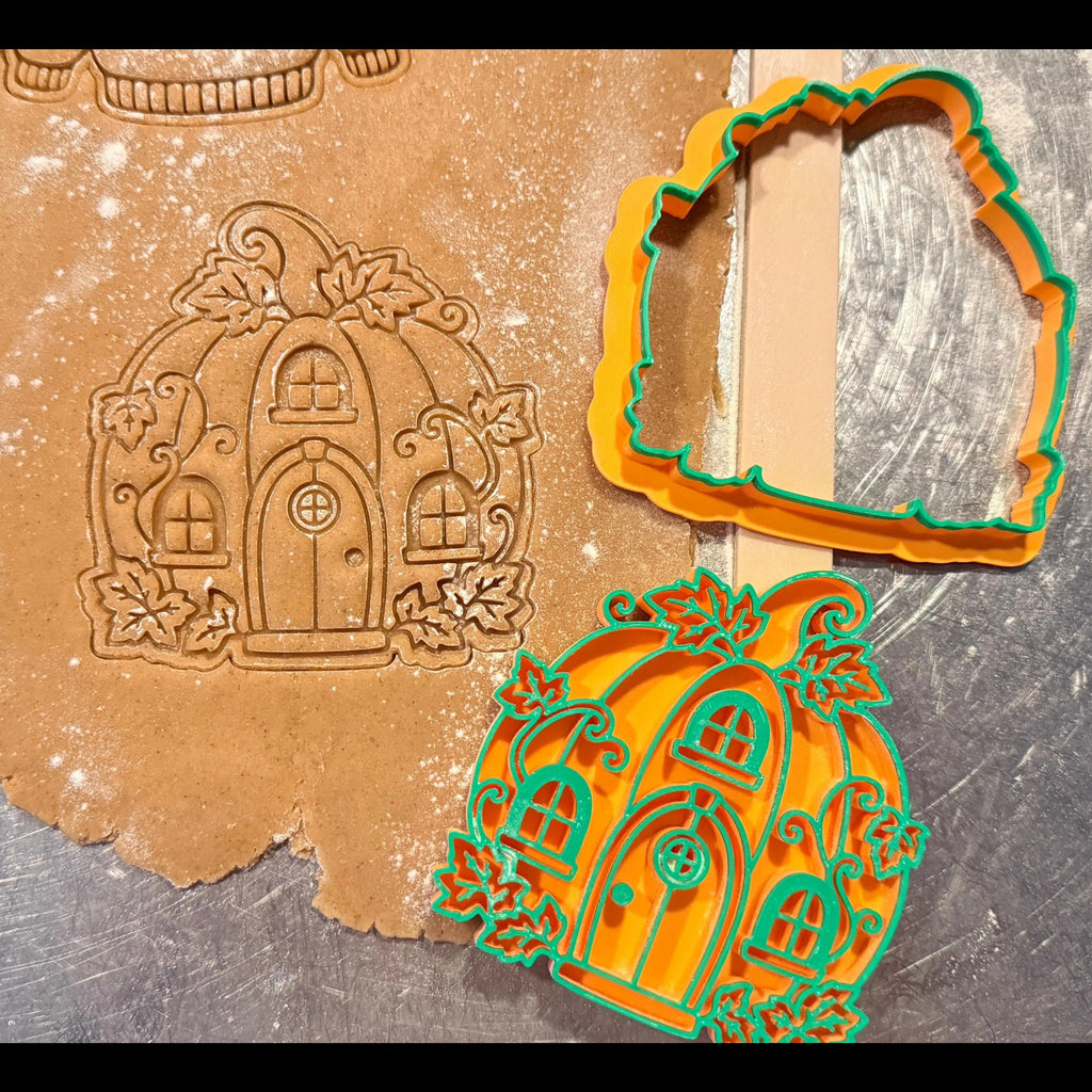 Emporte-pièce Maison citrouille biscuit Halloween impression 3D Filament Fou - vue 2