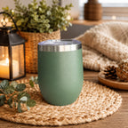 Mug inox 300ml couleur kaki personnalisable gravé laser - Filament Fou