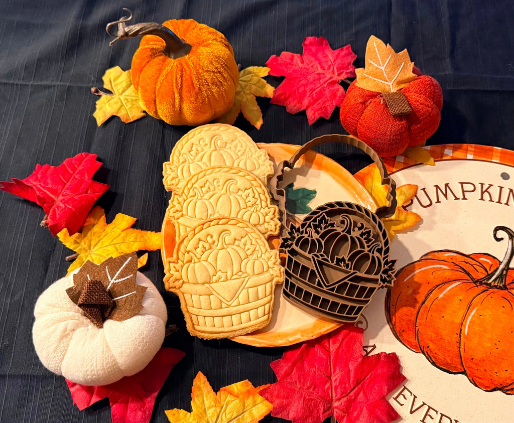 Emporte-pièce panier citrouille d'automne imprimé en 3D Filament Fou