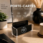 Porte-cartes acrylique transparent gravé au laser — Filament Fou