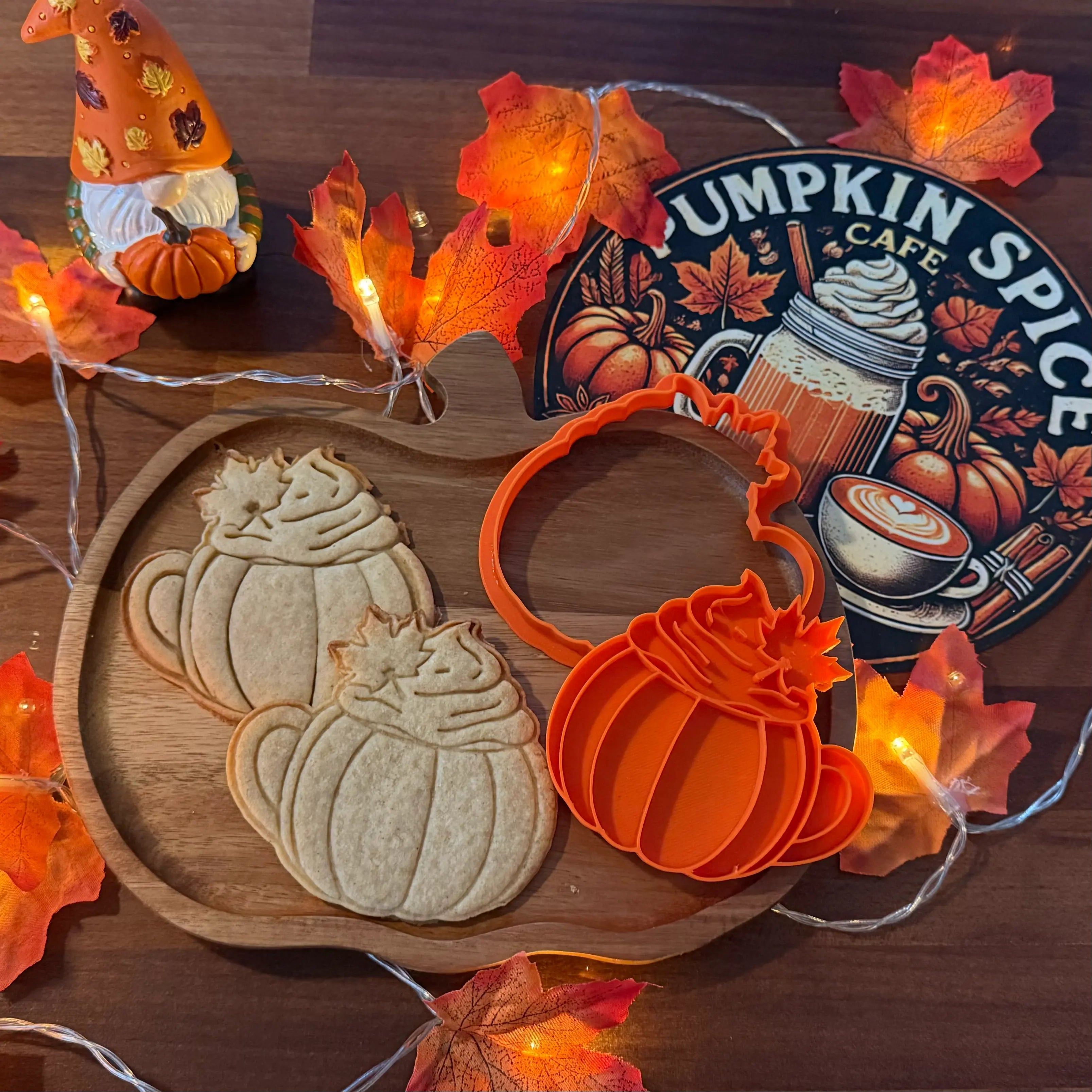 Emporte-pièce Pumpkin Spice imprimé en 3D - Filament Fou