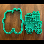 Emporte-pièce train de Noël - biscuit imprimé en 3D Filament Fou - détail 1