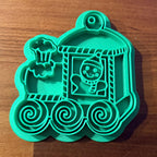 Emporte-pièce train de Noël - biscuit imprimé en 3D Filament Fou - détail 6
