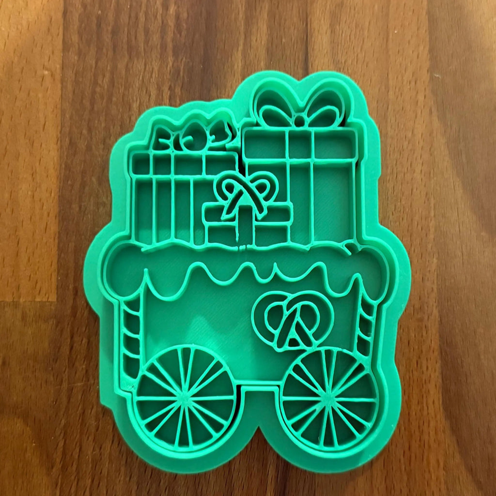 Emporte-pièce train de Noël - biscuit imprimé en 3D Filament Fou - détail 2