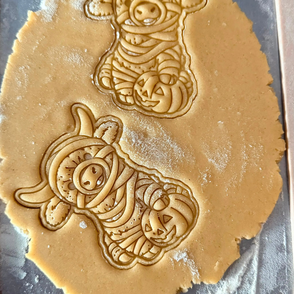 Emporte-pièce vache Highland momie, biscuit réalisé - Filament Fou
