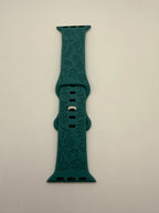 Bracelet Apple Watch silicone motif vert - Filament Fou