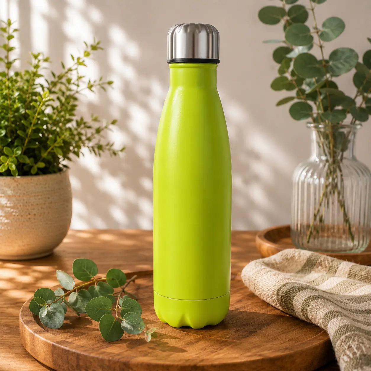 Gourde inox 500ml couleur vert pomme