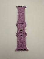 Bracelet Apple Watch silicone motif violet - Filament Fou